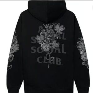 Anti Social Social Club Snake Flower Hoodie Small